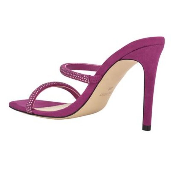 Nine West Pink Zarleen Heeled Slide Sandals - Picture 3 of 6
